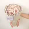 SV08 Blush Quicksand Roses Bouquet - Valentine’s Day Flower Delivery Penang - Rose Bouquet - Florist in Penang - SweetLife & Co Florist Penang