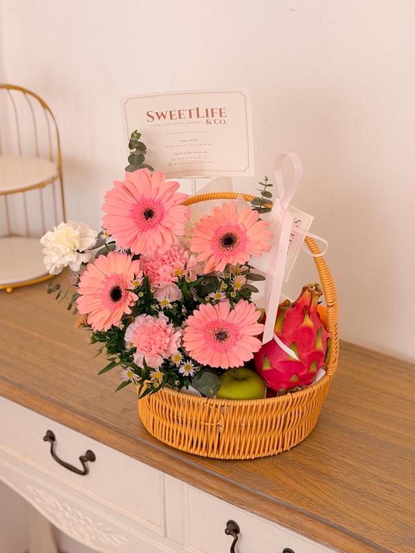 SWEETNESS Get Well Soon Flower Fruits Basket
