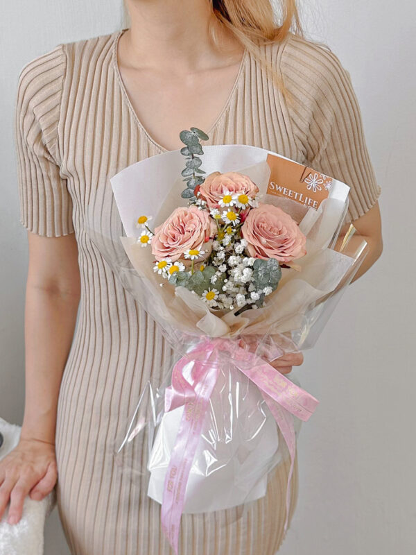 Carmen Cappuccino Roses Bouquet by SweetLife & Co Penang Florist