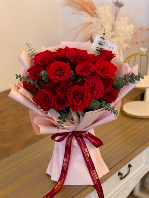 ROXY Red Roses Bouquet M by SweetLife & Co Florist Penang