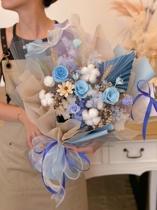 SAPPHIRE Preserved Flower Bouquet by SweetLife & Co Florist Penang