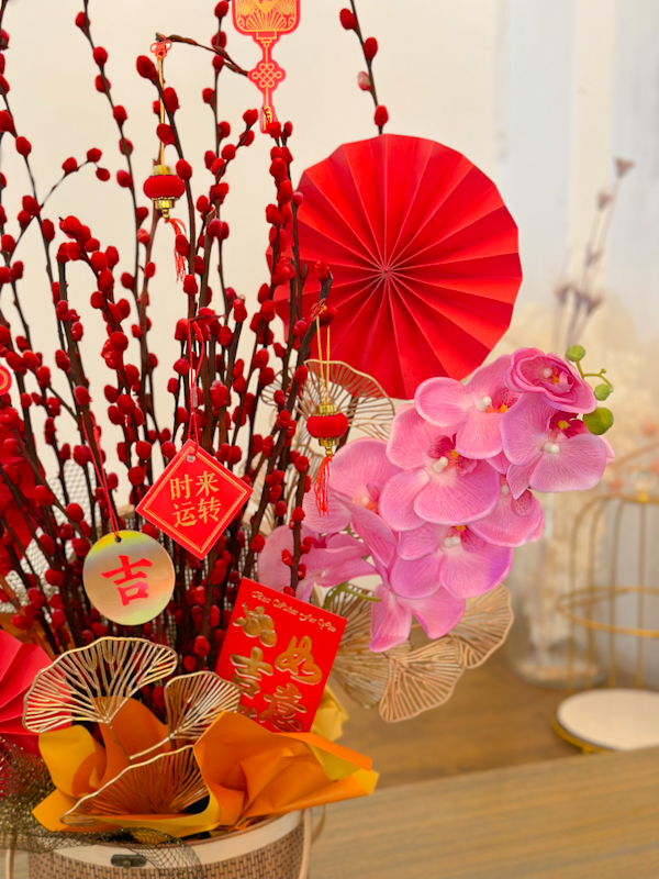 AUSPICIOUS Chinese New Year Flower Box by SweetLife & Co Florist Penang