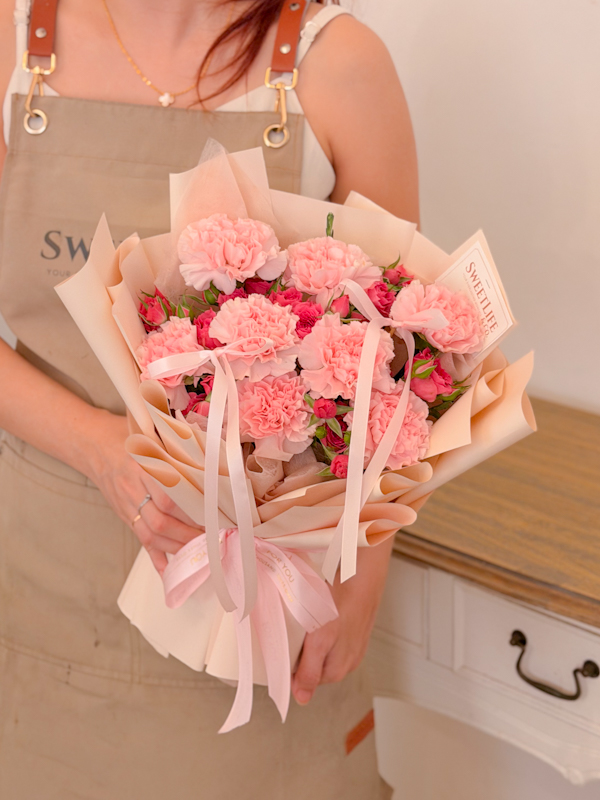 VERA Carnation Bouquet by SweetLife & Co. Florist Penang