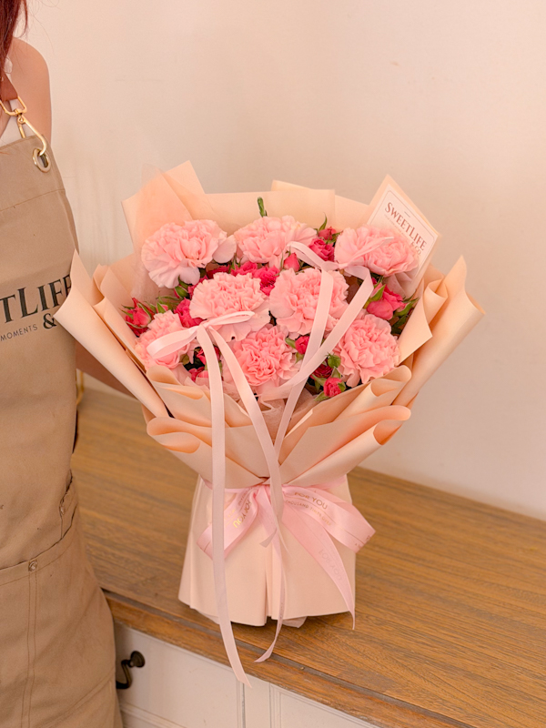 VERA Carnation Bouquet by SweetLife & Co. Florist Penang