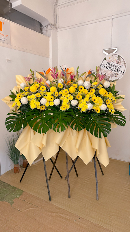 EXALT Condolence Flower Stand by SweetLife & Co. Florist Penang