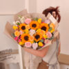 LISA Sunflower and Rose Bouquet by SweetLife & Co. Florist Penang